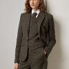Oliv/brun Ralph Lauren Parker Rutig Rutig Tweed Jackor för kvinnor Oliv/brun Ralph Lauren Parker Rutig Rutig Tweed Jackor för kvinnor