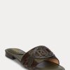 Olive Ralph Lauren Alegra Zebra-Print Haircalf Flat Shoes Olive Ralph Lauren Alegra Zebra-Print Haircalf Flat Shoes