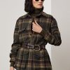 Olive Ralph Lauren Andrya rutiga jackor för kvinnor Olive Ralph Lauren Andrya rutiga jackor för kvinnor