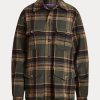 Olive Ralph Lauren Andrya rutiga jackor för kvinnor Olive Ralph Lauren Andrya rutiga jackor för kvinnor
