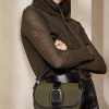 Olive Ralph Lauren Canvas för kvinnor & Welington axelväskor av kalvskinn Olive Ralph Lauren Canvas för kvinnor & Welington axelväskor av kalvskinn