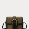 Olive Ralph Lauren Canvas Welington Crossbody-väskor för kvinnor Olive Ralph Lauren Canvas Welington Crossbody-väskor för kvinnor