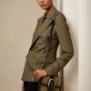 Olive Ralph Lauren Canvas Welington Crossbody-väskor för kvinnor Olive Ralph Lauren Canvas Welington Crossbody-väskor för kvinnor