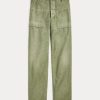 Olive Ralph Lauren Cotton Sateen Utility-byxor för kvinnor Olive Ralph Lauren Cotton Sateen Utility-byxor för kvinnor