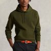 Olive Ralph Lauren dubbelstickad luvtröja för män Olive Ralph Lauren dubbelstickad luvtröja för män