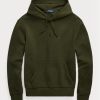 Olive Ralph Lauren dubbelstickad luvtröja för män Olive Ralph Lauren dubbelstickad luvtröja för män