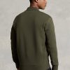 Olive Ralph Lauren dubbelstickade bomberjackor för män Olive Ralph Lauren dubbelstickade bomberjackor för män
