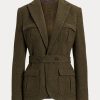 Olive Ralph Lauren Rhodri Twilljackor i ullblandning för kvinnor Olive Ralph Lauren Rhodri Twilljackor i ullblandning för kvinnor