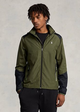 Olive Ralph Lauren vattenavvisande Ripstop-jackor för män