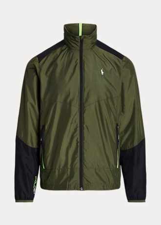 Olive Ralph Lauren vattenavvisande Ripstop-jackor för män