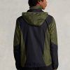 Olive Ralph Lauren vattenavvisande Ripstop-jackor för män Olive Ralph Lauren vattenavvisande Ripstop-jackor för män
