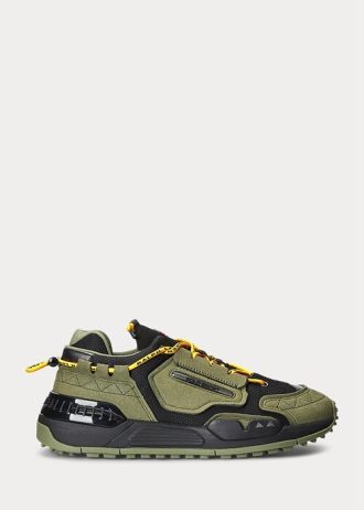 Olive/svarta Ralph Lauren PS200 Sneakers för män Olive/svarta Ralph Lauren PS200 Sneakers för män