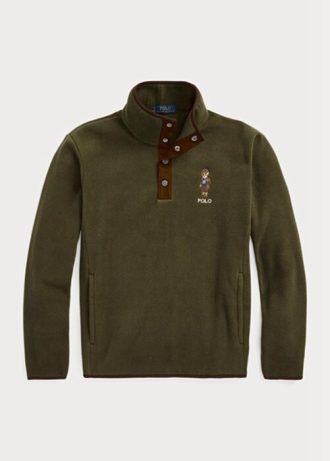 Oliver Ralph Lauren Polo Bear Borstad fleecetröja för män