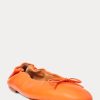 Orange Dam Ralph Lauren The Pony Ballet Flat Shoes Orange Dam Ralph Lauren The Pony Ballet Flat Shoes