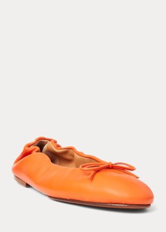 Orange Dam Ralph Lauren The Pony Ballet Flat Shoes Orange Dam Ralph Lauren The Pony Ballet Flat Shoes