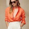 Orange Ralph Lauren Adrien linneskjortor för kvinnor Orange Ralph Lauren Adrien linneskjortor för kvinnor