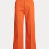 Orange Ralph Lauren Chino vidbensbyxor för kvinnor Orange Ralph Lauren Chino vidbensbyxor för kvinnor