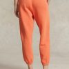Orange Ralph Lauren fleecefriidrottsbyxor för kvinnor Orange Ralph Lauren fleecefriidrottsbyxor för kvinnor