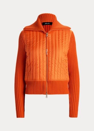 Orange Ralph Lauren Hybrid tratthalsjackor för kvinnor