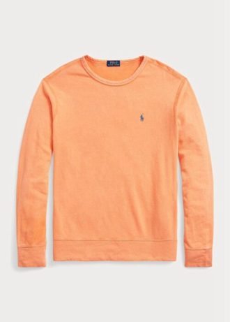 Orange Ralph Lauren Spa Terry Sweatshirt för män