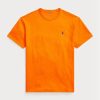 Orange Ralph Lauren T-shirts med klassisk passform för män Orange Ralph Lauren T-shirts med klassisk passform för män