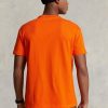 Orange Ralph Lauren T-shirts med klassisk passform för män Orange Ralph Lauren T-shirts med klassisk passform för män