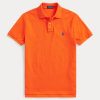 Orange Ralph Lauren The Iconic Mesh pikétröjor för män