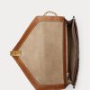 Parchment Cream Dam Ralph Lauren Polo ID Virkade Kuvert Kedja Crossbody-väskor