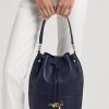 Raffinerad Marinblå Dam Ralph Lauren Läder Stor Andie Handväska Raffinerad Marinblå Dam Ralph Lauren Läder Stor Andie Handväska