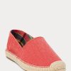 Röda Ralph Lauren Cevio Washed Canvas Casual Skor för män Röda Ralph Lauren Cevio Washed Canvas Casual Skor för män