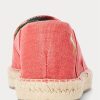 Röda Ralph Lauren Cevio Washed Canvas Casual Skor för män Röda Ralph Lauren Cevio Washed Canvas Casual Skor för män