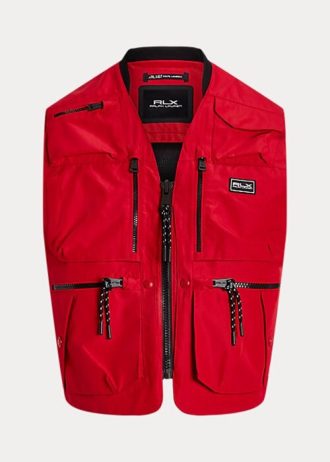 Röd Ralph Lauren vattenavvisande nyttoväst för män