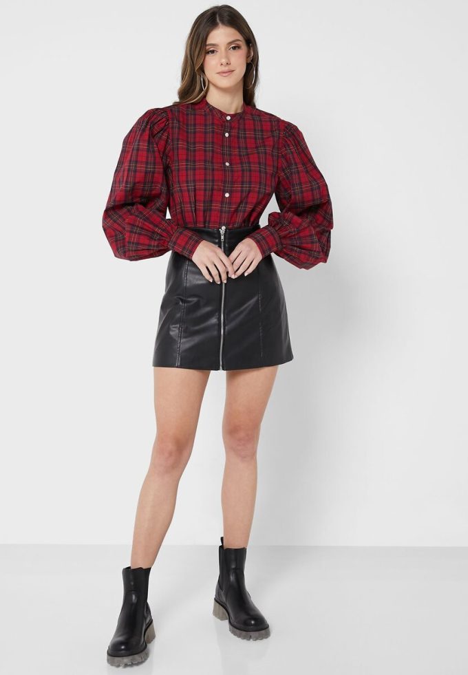 Röda Ralph Lauren Button Down-tröjor för kvinnor Röda Ralph Lauren Button Down-tröjor för kvinnor