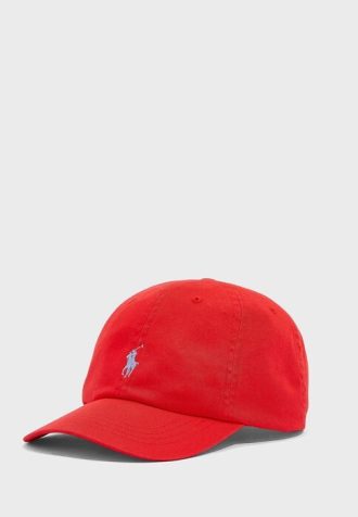 Röda Ralph Lauren Essential Curved Peak Hattar för män