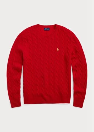 Röda Ralph Lauren Lunar New Year Ull-kashmir-tröjor för män Röda Ralph Lauren Lunar New Year Ull-kashmir-tröjor för män