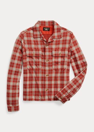 Röda Ralph Lauren tröja med rutigt tryck för kvinnor