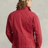 Röda Ralph Lauren Twill vadarjackor för män Röda Ralph Lauren Twill vadarjackor för män