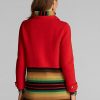 Röda Ralph Lauren ulltröjarockar för kvinnor Röda Ralph Lauren ulltröjarockar för kvinnor