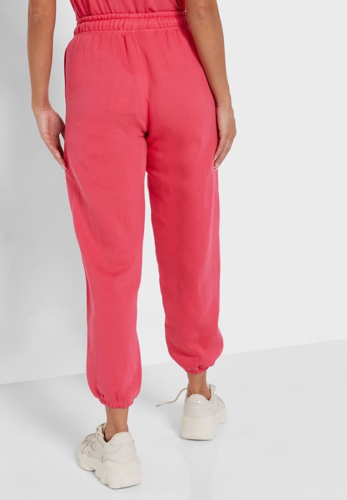 Rosa dam Ralph Lauren hög midja ankel träningsbyxor
