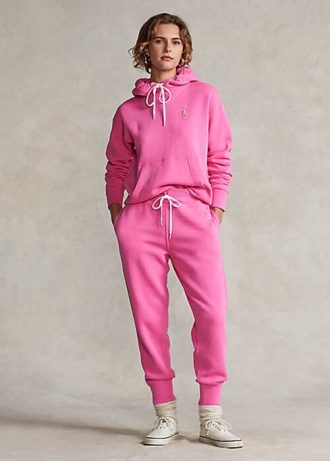 Rosa dam Ralph Lauren Rosa ponny fleece träningsbyxor