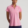 Rosa dam Ralph Lauren skräddarsydda pikétröjor med passform Rosa dam Ralph Lauren skräddarsydda pikétröjor med passform
