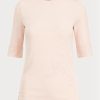 Rosa Ralph Lauren Boatneck-tröjor i bomull för kvinnor Rosa Ralph Lauren Boatneck-tröjor i bomull för kvinnor