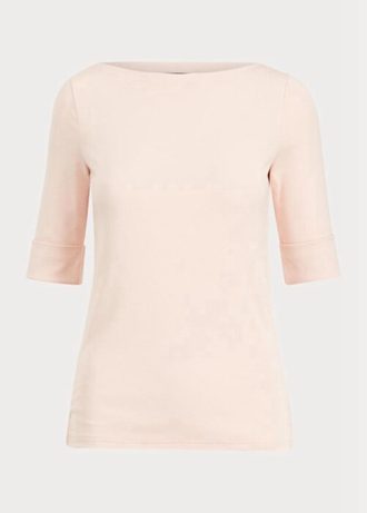 Rosa Ralph Lauren Boatneck-tröjor i bomull för kvinnor