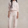 Rosa Ralph Lauren Cashmere Pull-On byxor för kvinnor Rosa Ralph Lauren Cashmere Pull-On byxor för kvinnor
