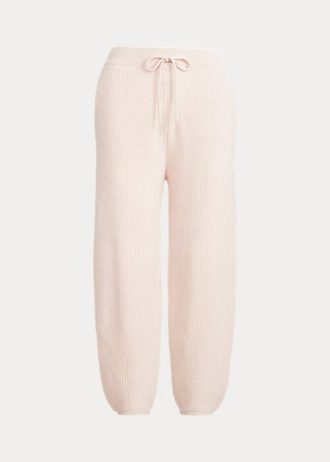 Rosa Ralph Lauren Cashmere Pull-On byxor för kvinnor
