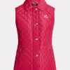 Rosa Ralph Lauren Diamond-quiltad väst för kvinnor Rosa Ralph Lauren Diamond-quiltad väst för kvinnor