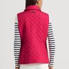 Rosa Ralph Lauren Diamond-quiltad väst för kvinnor Rosa Ralph Lauren Diamond-quiltad väst för kvinnor