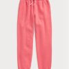 Rosa Ralph Lauren fleecefriidrottsbyxor för kvinnor Rosa Ralph Lauren fleecefriidrottsbyxor för kvinnor