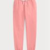 Rosa Ralph Lauren fleecefriidrottsbyxor för kvinnor Rosa Ralph Lauren fleecefriidrottsbyxor för kvinnor