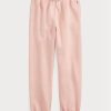 Rosa Ralph Lauren fleecefriidrottsbyxor för kvinnor Rosa Ralph Lauren fleecefriidrottsbyxor för kvinnor
